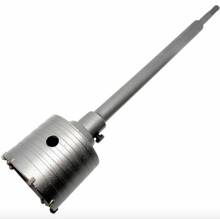 FRESA A TAZZA CAROTATRICE MURO CON ASTA MURO CEMENTO MATTONI 160 mm ASTA SDS MAX 350 mm