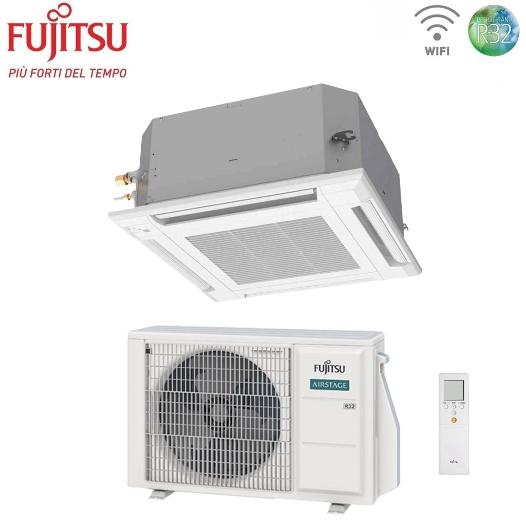 Condizionatore a Cassetta Fujitsu KV 9000 Btu AUXG09KVLA R-32 Wi-Fi Optional con Griglia e Telecomando