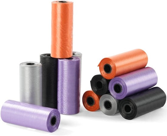 Sacchetto per rifiuti 12 rotoli - Mini contenitore per rifiuti - Resistente alle abrasioni - Ecologico - Per la raccolta dei rifiuti - Adatto per l'automobile - Borsa per rifiuti