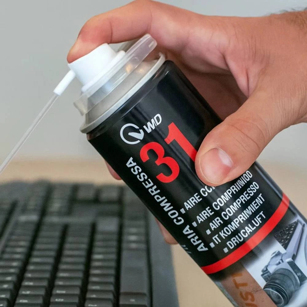 Vmd 31 bomboletta aria compressa 400 ml spray per pulizia elettronica precisa