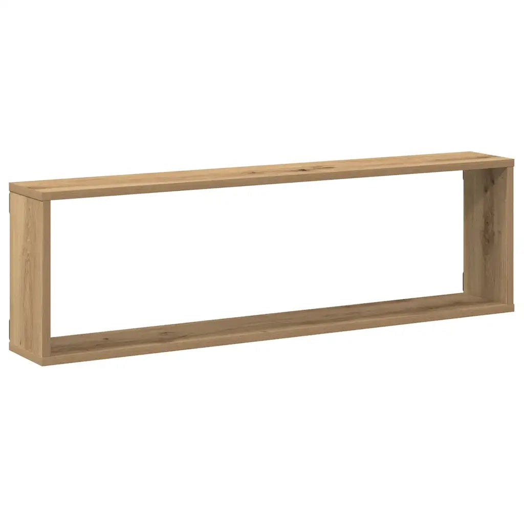 Mensole Parete a Cubo 2 pz Artigianale 100x15x30 cm Truciolato 856584
