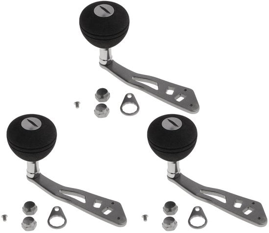 Reel per pesca - Manicotto regolabile - Manubrio confortevole - Materiale in alluminio - Sostituzione del grip - Duraturo e leggero - Adatto per canne da pesca