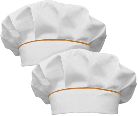 Cappello da Cottura in Cotone - Mod. Paddenstoel - Disegno Regolabile - Adatto per Adulti - Utilizzo per Feste di Cottura