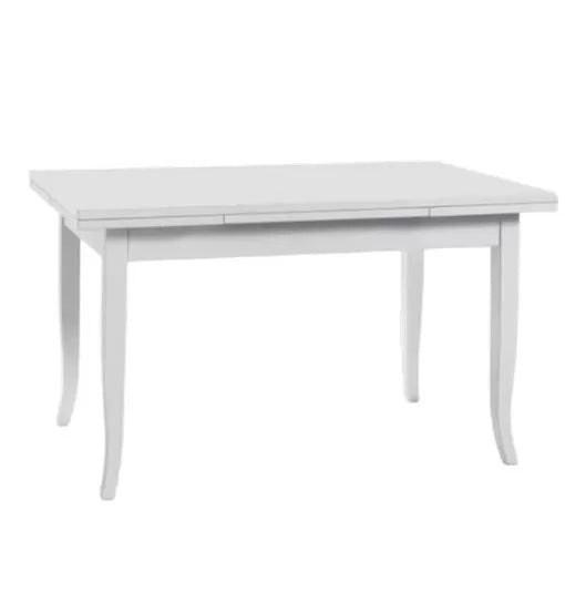 Tavolo rettangolare allungabile legno bianco 120x80 (1004) - Mobili 2G