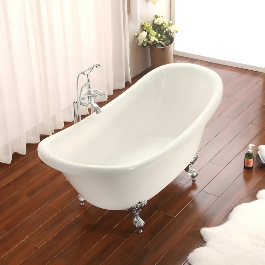 Vasca da bagno free standing da centro stanza con piedini cm 175 *** confezione 1