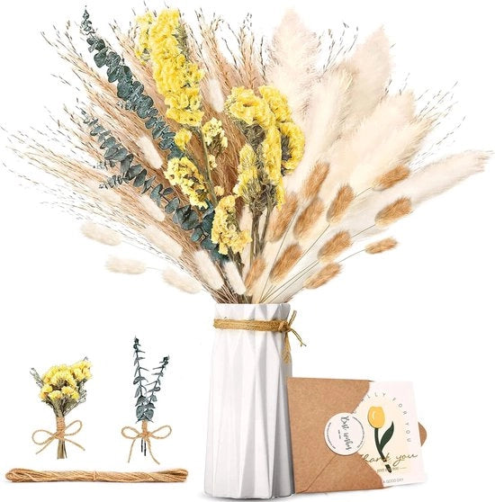 Pampas, fiori secchi, decorazione, pampas naturale, seccato, lanoso, eucalipto, secco e laguro, fiori secchi, bouquet, decorazione per la perfetta cerimonia di nozze, composizioni per la decorazione di casa