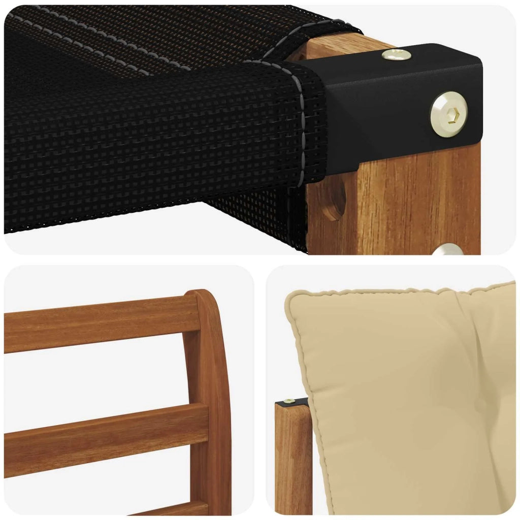Set di divani da esterno con cuscino 8 pcs Naturale e Beige 3369748