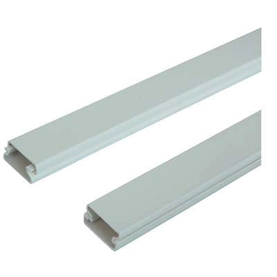 MINI CANALINA PASSAGGIO CAVI - PVC BIANCO MM 30X18 MT 2- 10 pezzi