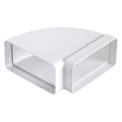 CURVA ORIZZONTALE FF IN ABS PER TUBO RETTANGOLARE- mm 120x60- FIRST- pezzi 1