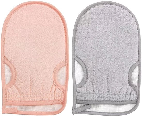 Manicure a vapore con 2 pezzi - Manicure e pedicure per corpo - Manicure a vapore per l'epilazione - Manicure a vapore con fibre naturali - Manicure a vapore per corpo - 2 pezzi - Materiale: fibre naturali - 100% naturale - 100% biodegradabile