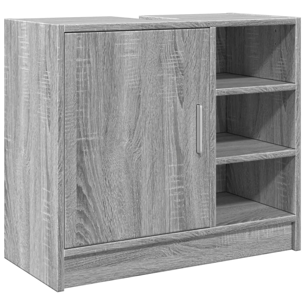 Mobile Lavabo Grigio Sonoma 63x29x55 cm in Legno Multistrato 848134