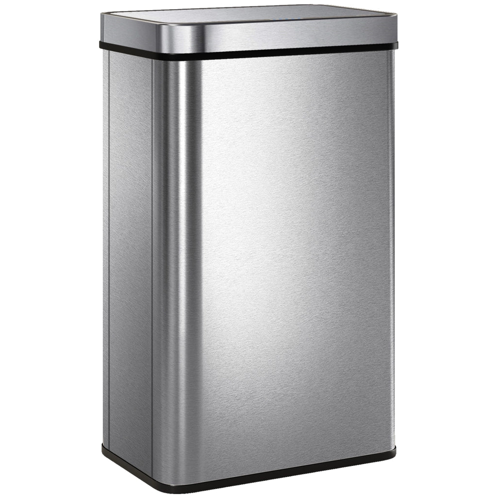Pattumiera Automatica con Sensore 60L ¨C Xylo ¨C Acciaio Inox Argento con Chiusura Soft