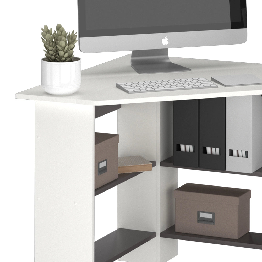 Vicco Scrivania angolare Bianco 90 x 90 cm