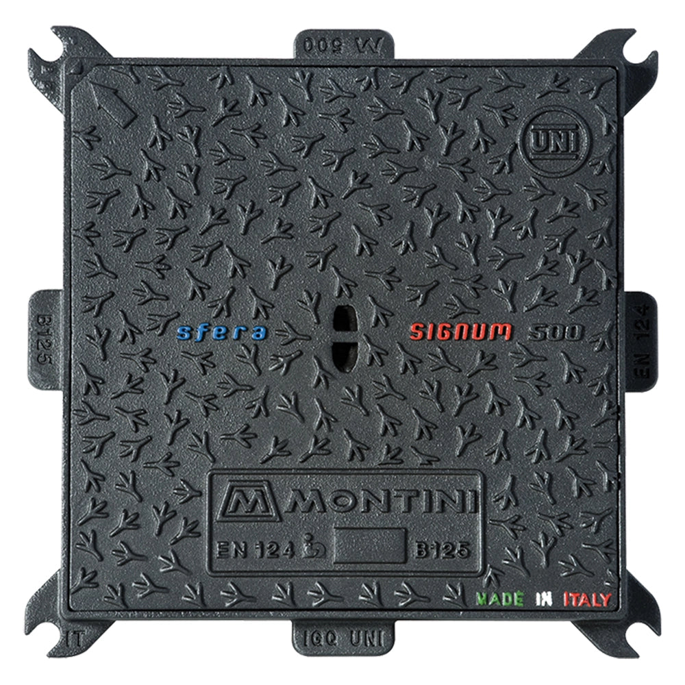 CHIUSINO IN GHISA CLASSE B125 SIGNUM - 60 x 60 - Kg 24  - MONTINI