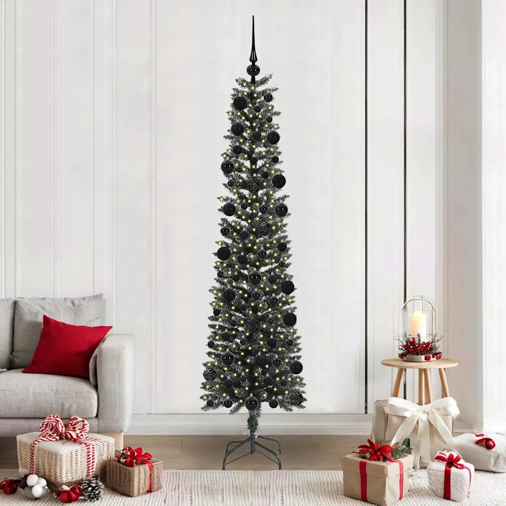 Albero di Natale | Decorazioni natalizie artificiale con 300 LED Verde 210 cm