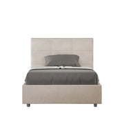 Letto 1 Piazza e Mezzo 120x190 cm con Rete Mika Sabbia