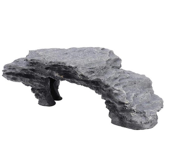 Piattaforma per rettili 19,5 x 9 x 7 cm - Habitat per rettili - Rifugio per rettili - Luogo di riposo per rettili - Piattaforma per rettili con naturale estetica