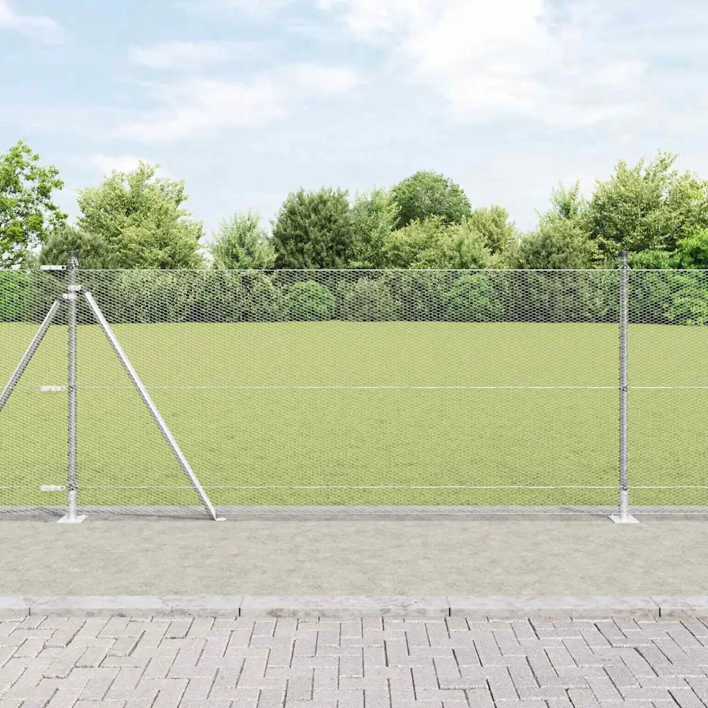 Palo della recinzione Argento 100 x 0,8 m (mesh da 13 mm)