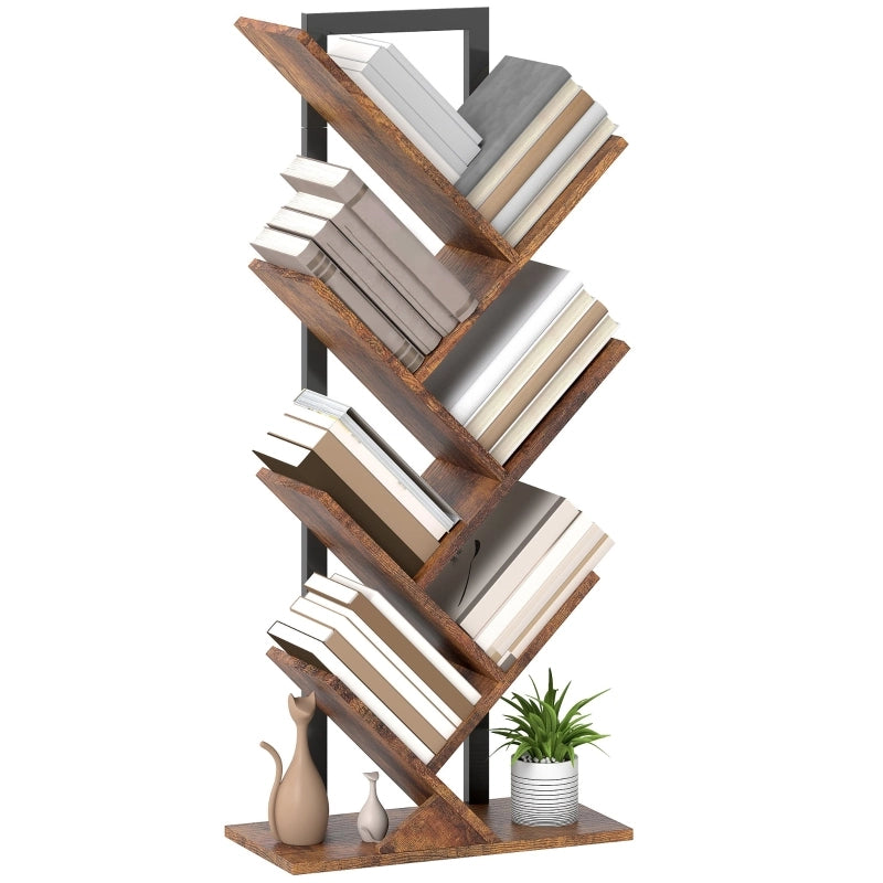 LIBRERIA ad albero 50x24x109 cm Legno Marrone Rustico