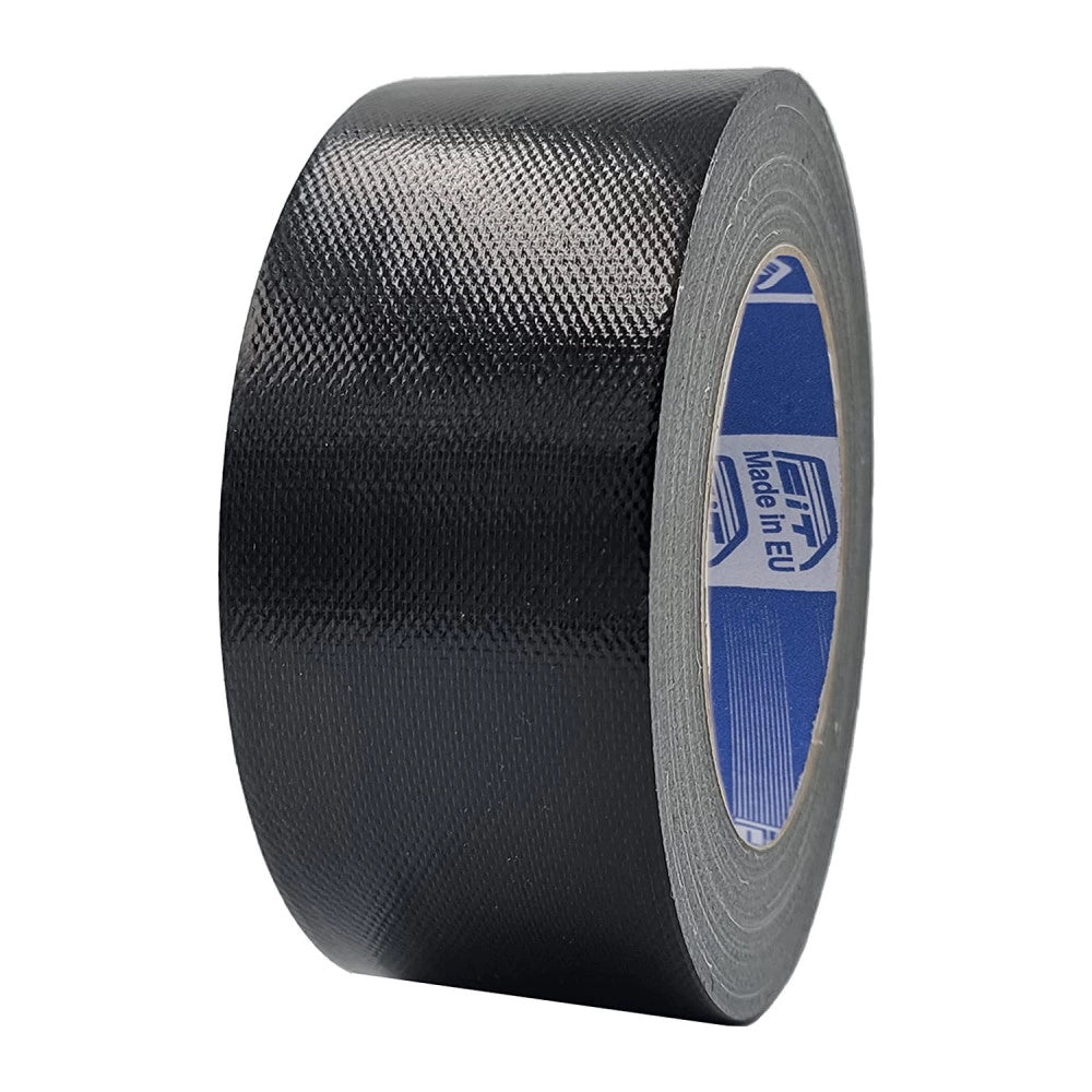 Trade Shop - Nastro Americano Nero Telato Resistente 50mm X 25mt Extraforte Impermeabile Sigilla Ripara Imballa -