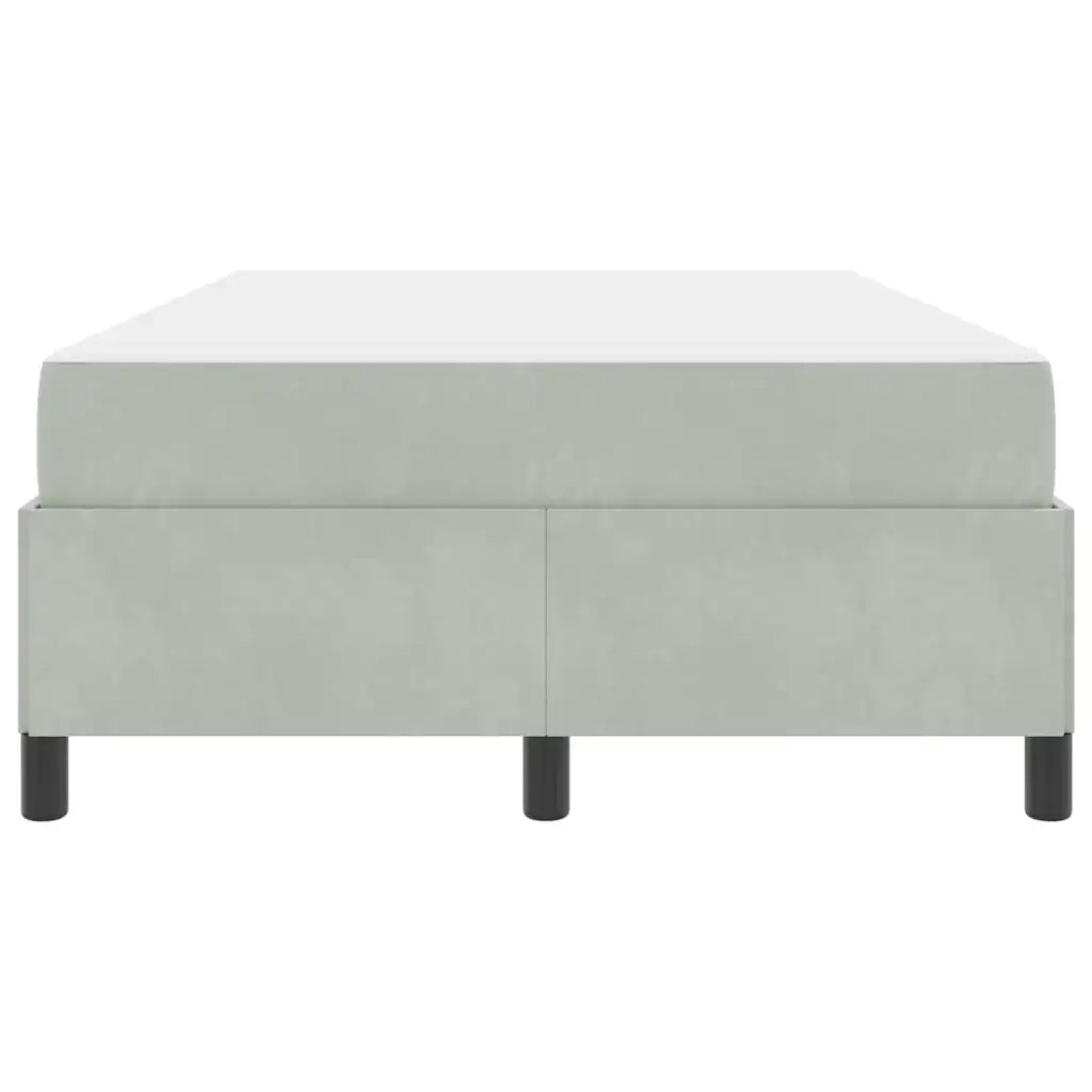 Struttura del letto Grigio chiaro 120 x 190 cm Tessuto