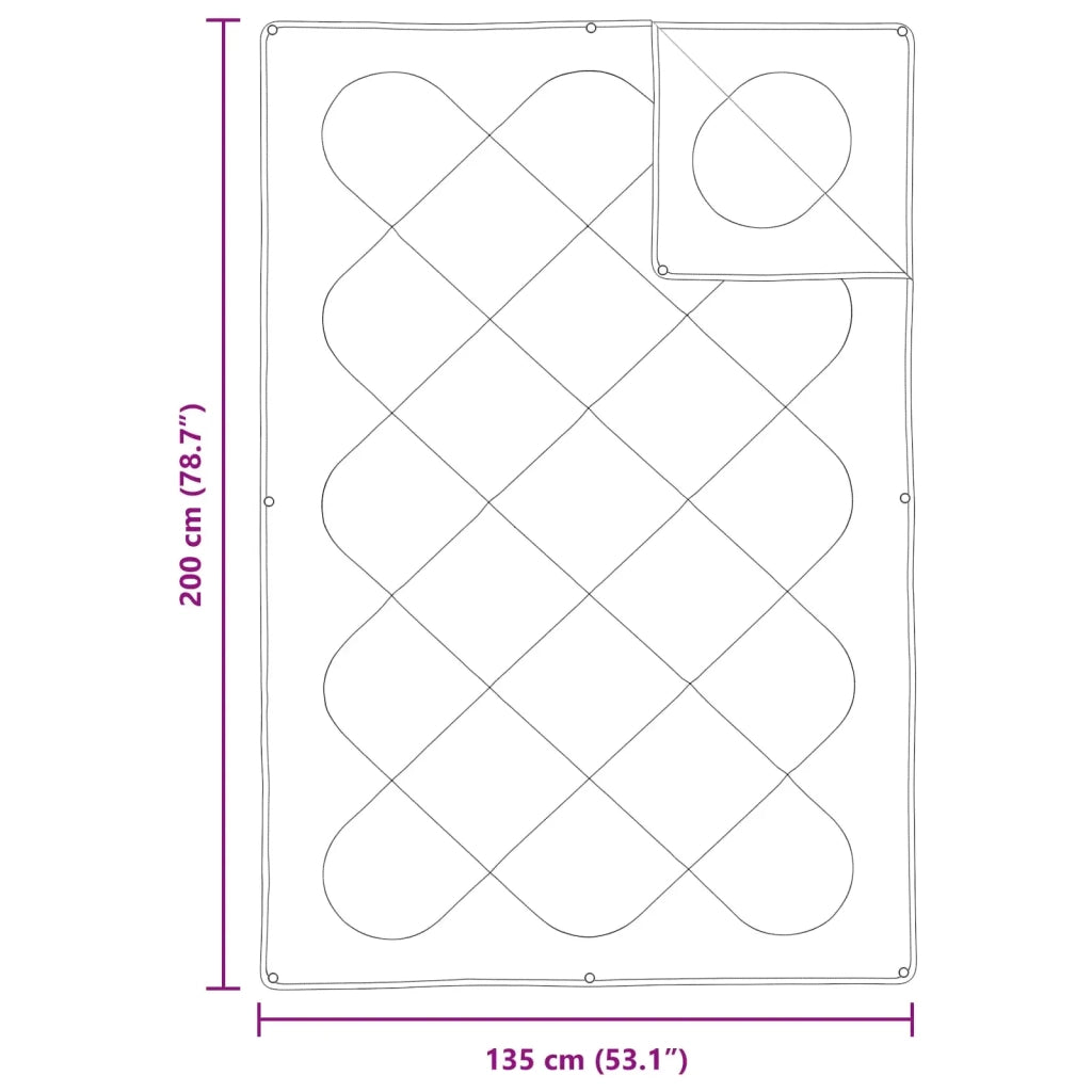 Set di Piumoni con cuscino 2 pcs Bianco Microfibra 3376837