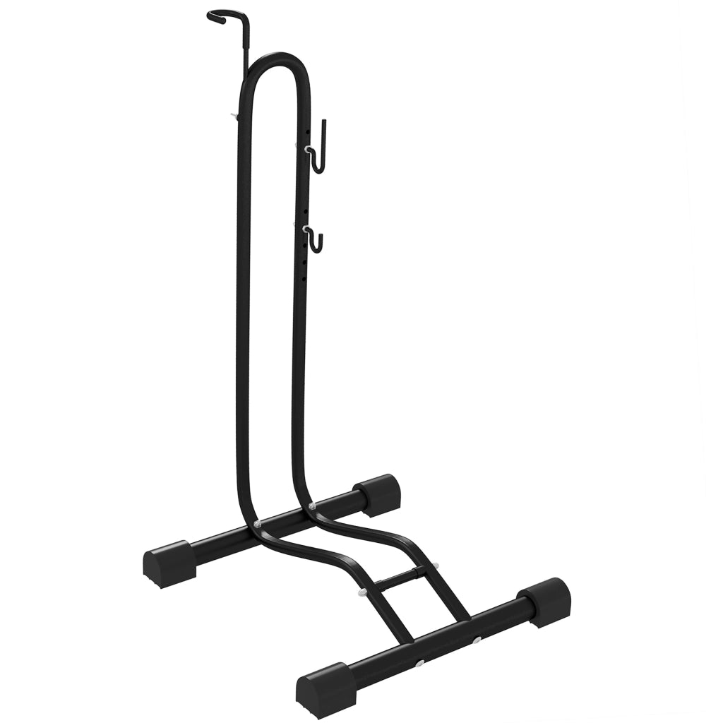 Cavalletto per bicicletta, cavalletto verticale/orizzontale, autoportante, resistente alle intemperie, 45 x 44 x 118 cm, in metallo