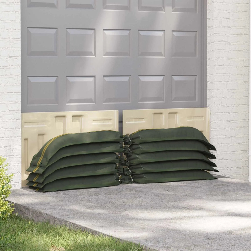 Sacchi di sabbia 25 pcs Verde 120 x 27 cm HDPE 42024172