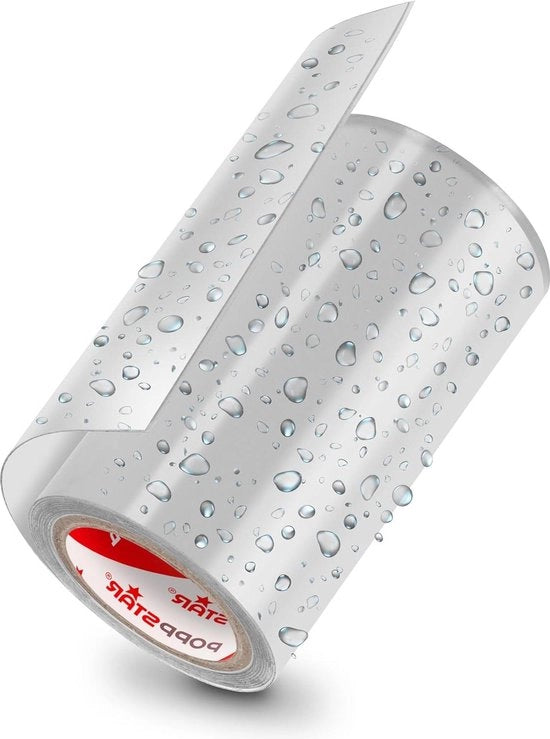 Nastro di Riparazione Impermeabile Estremamente Resistente - 10cm x 3m Bianco - Adesivo Autoattacco per Tenda, Laghetto, Piscina, Tubazioni