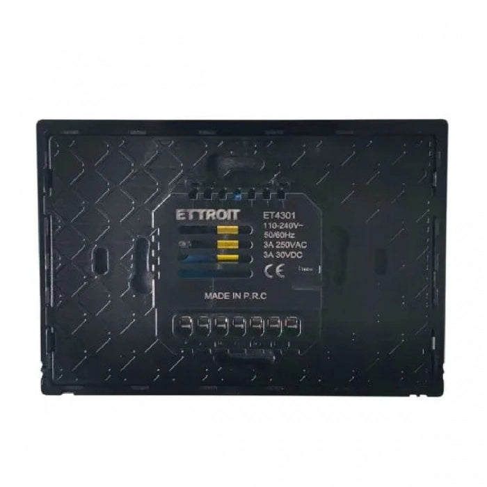ETTROIT Smart Wifi Cronotermostato Caldaia da Incasso Digitale Touch screen Bianco ETWF4301