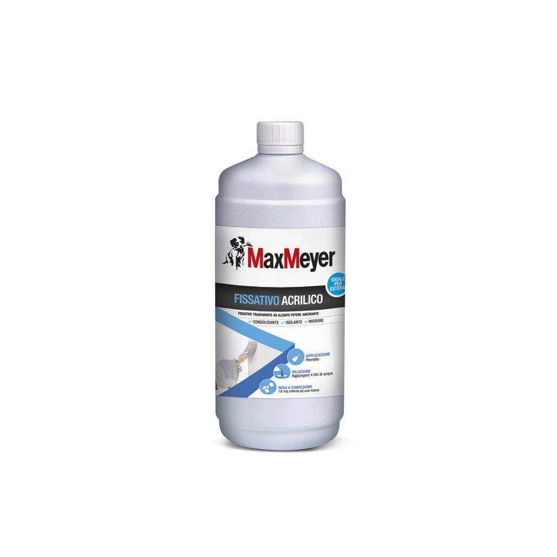 MAX FISSATIVO ACRILICO LT.1 TRASPARENTE- 6,0 pz