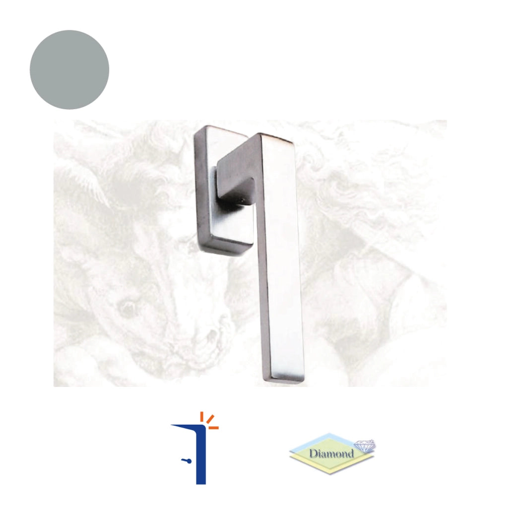 MA2720ARG9006 ID617 MANIGLIA D.K. QUADRA 8 SCATTI COLORE ARGENTO RAL 9006. DIAMOND