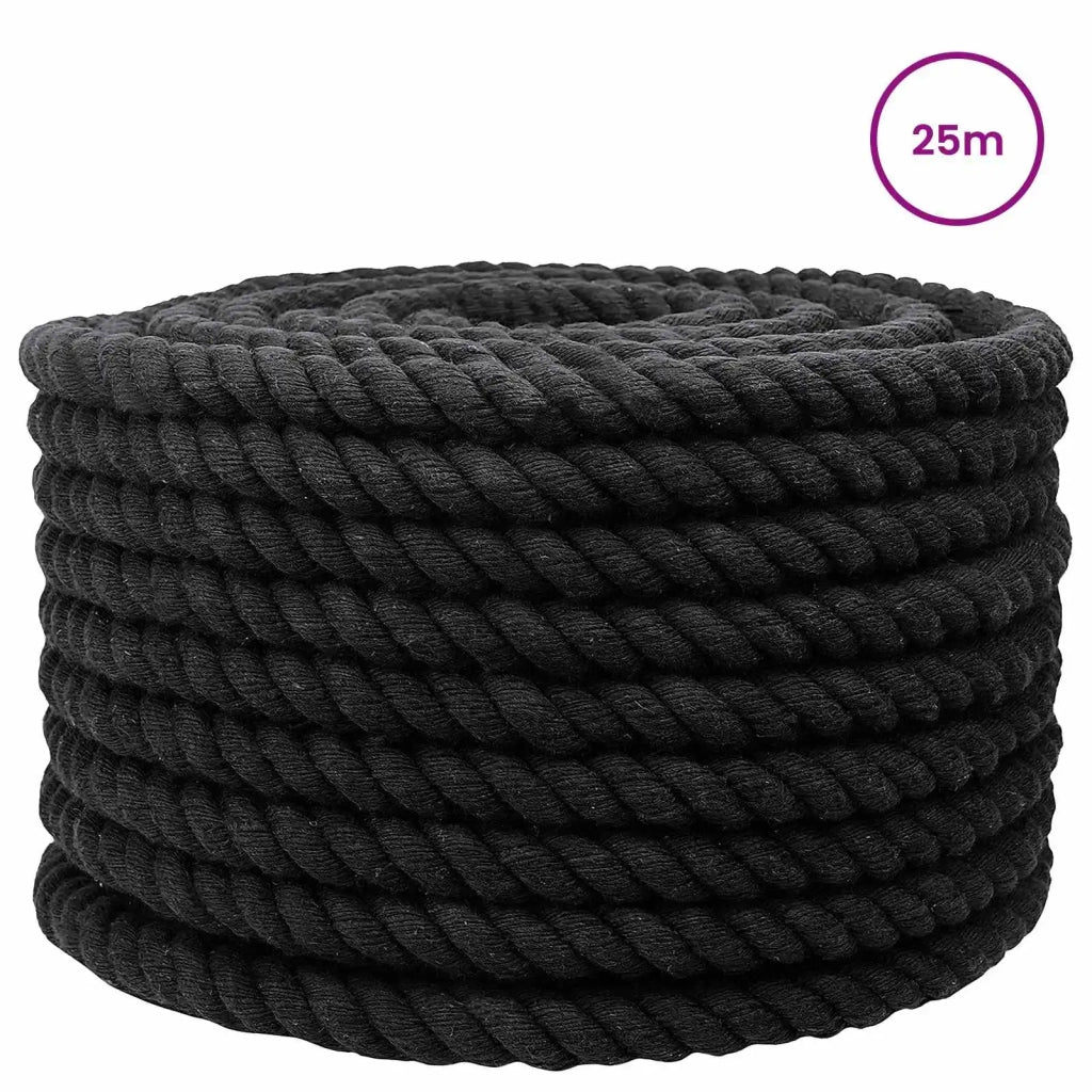 Corda | Fune Nero 2 x 2 x 2500 cm Cotone