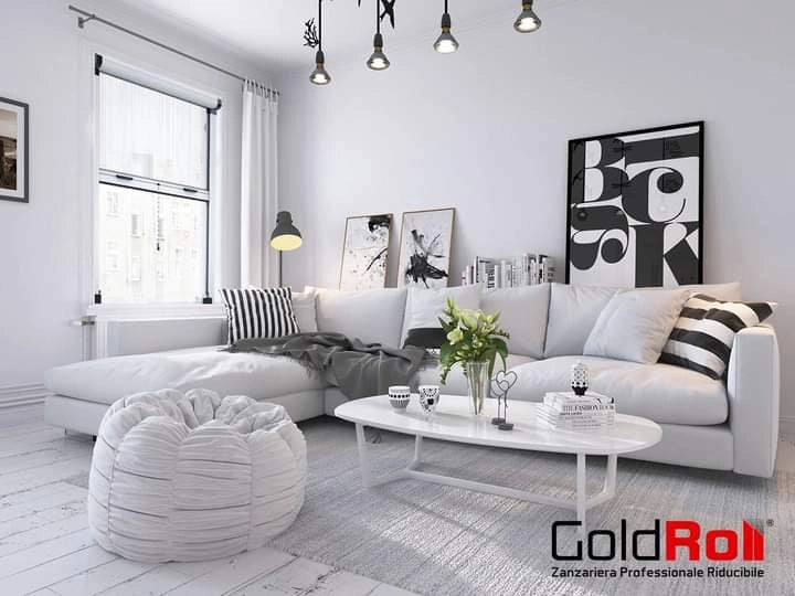 Zanzariera a Rullo Riducibile 100 x 160 Bianco 9010
