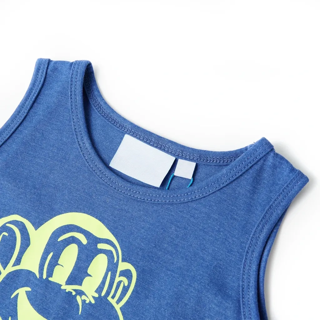Canotta da Bambino Blu M¨¦lange 92