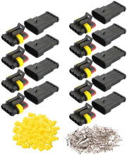 Connettori elettrici auto acqua resistenti set da 9 - Kit per auto, camion e barca