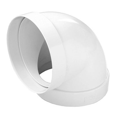 Curva a 90° per tubo cappa tondo FF in abs FIRST D125 mm