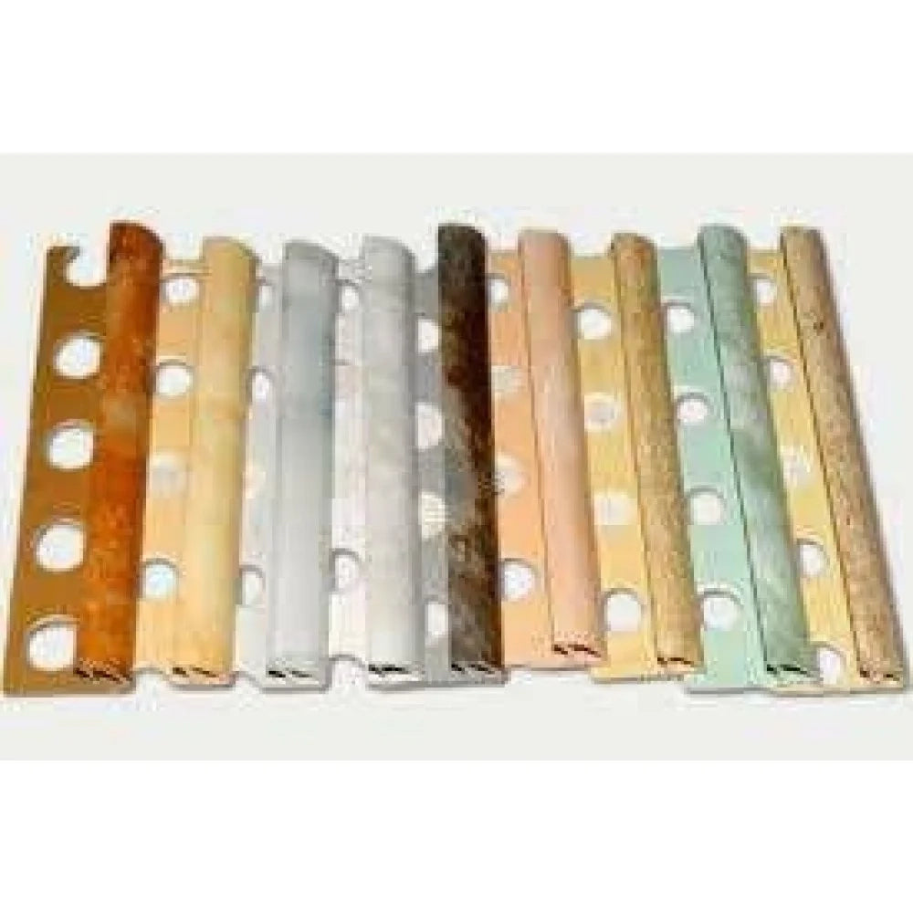 Profilo jolly in pvc arrotondato marmorizzato h.08 ml.2,6 celest