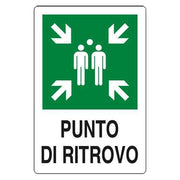 CARTELLO' PUNTO DI RITROVO' 20x30 cm - 10 pezzi
