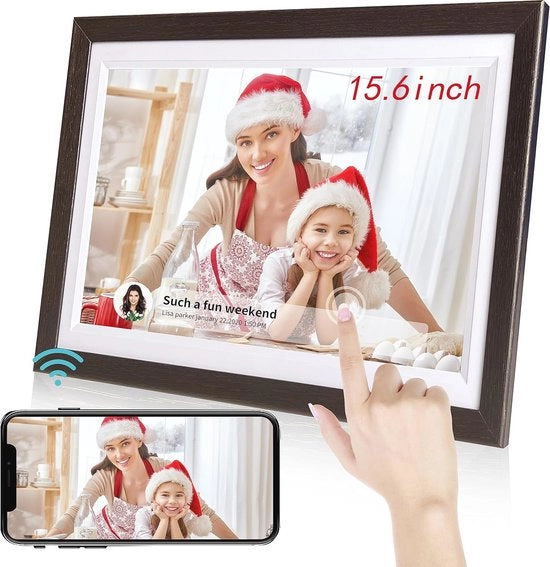 Lista digitale 15,6 pollici con touchscreen e Wi-Fi - condividi foto e video