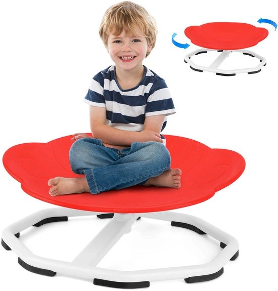 Sedia a Rotelle Sensoriale per Bambini Stabile Sicura Migliora le abilità di equilibrio e coordinazione colore rosso