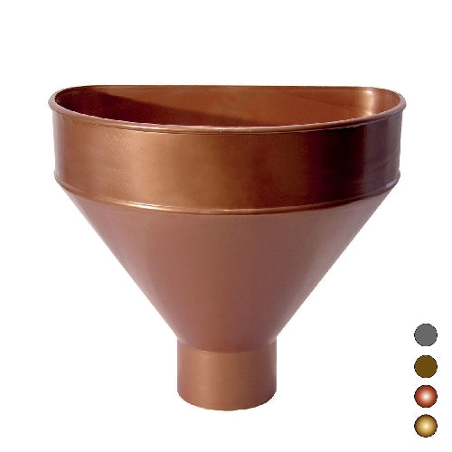 RACCOGLITORE MONOLITICO IN PVC PER PLUVIALI- Diam. 100 - Rame rosso- DH- pezzi 1