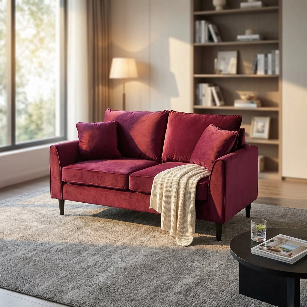 Divano due posti in Velluto cm 152x83x46 - RAMON