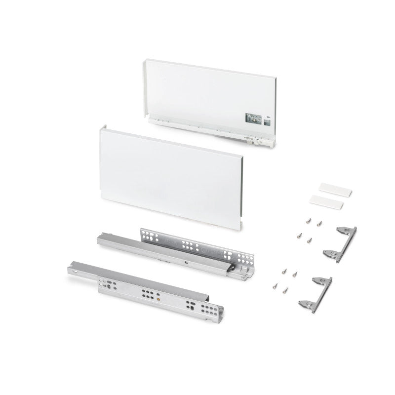 Cassetto esterno Protone 30kg, guide di estrazione totale con una chiusura soft, altezza 178mm, profondità 350mm, Acc..