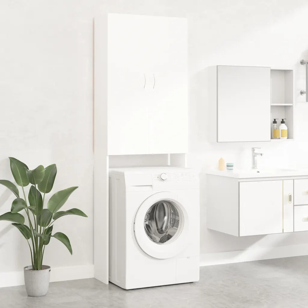 Mobile per Lavatrice Bianco 64x25,5x190 cm 808413