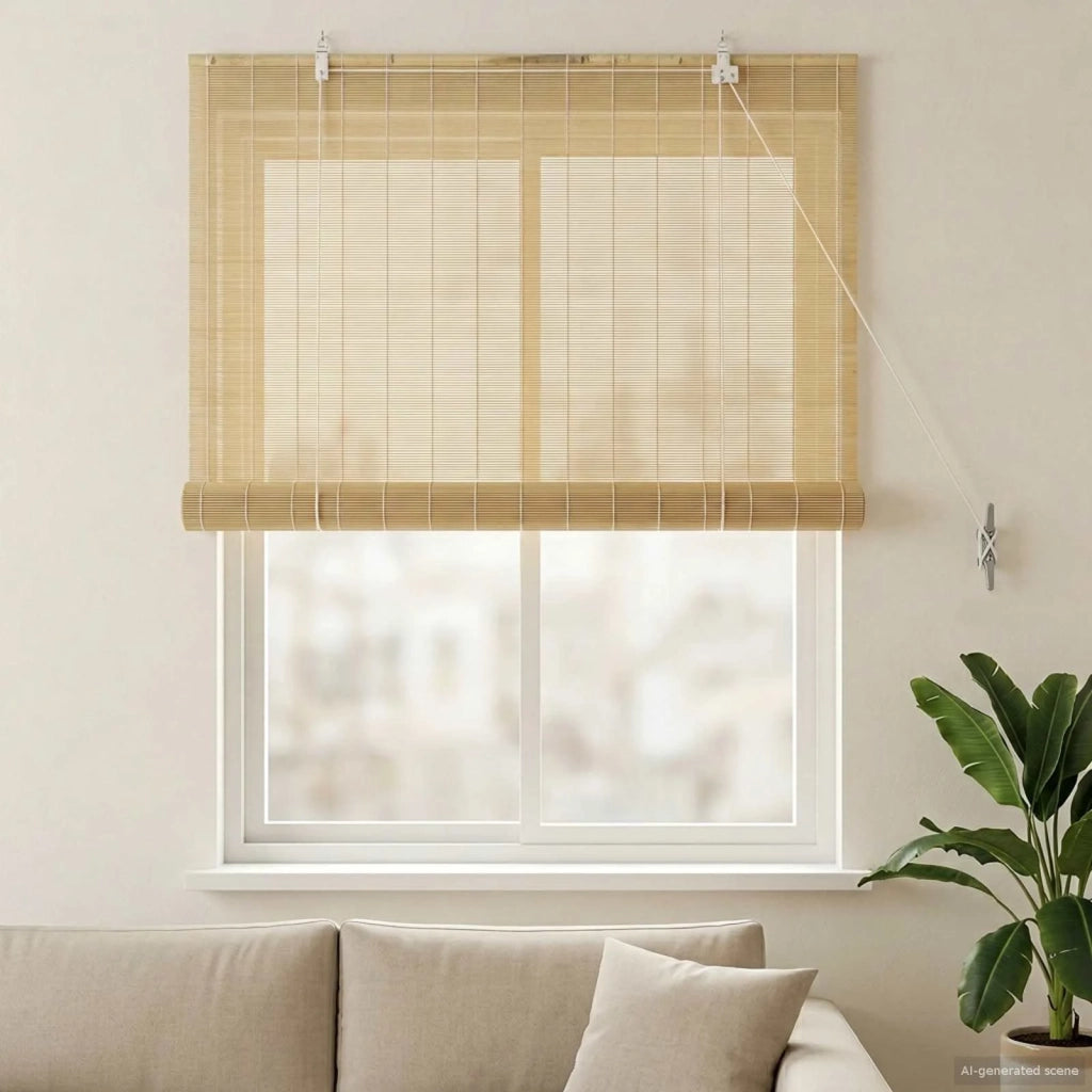 Tenda a rullo Naturale 90 x 160 cm Bambù 42039688