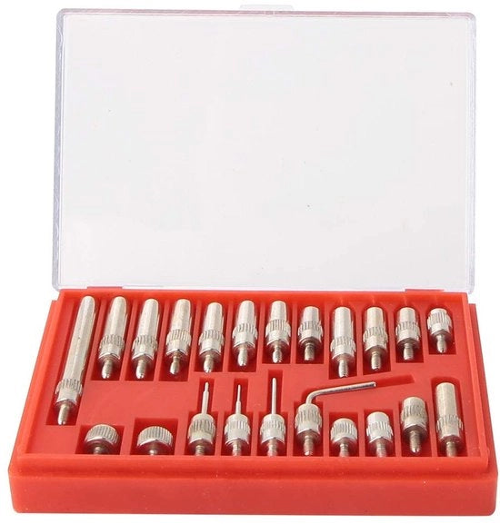 Indicatore di precisione 0.01mm - Set da 22 pezzi - Acciaio inossidabile - Adatto per cronografo - Precisione affidabile - Progetto duraturo - Strumento di misura