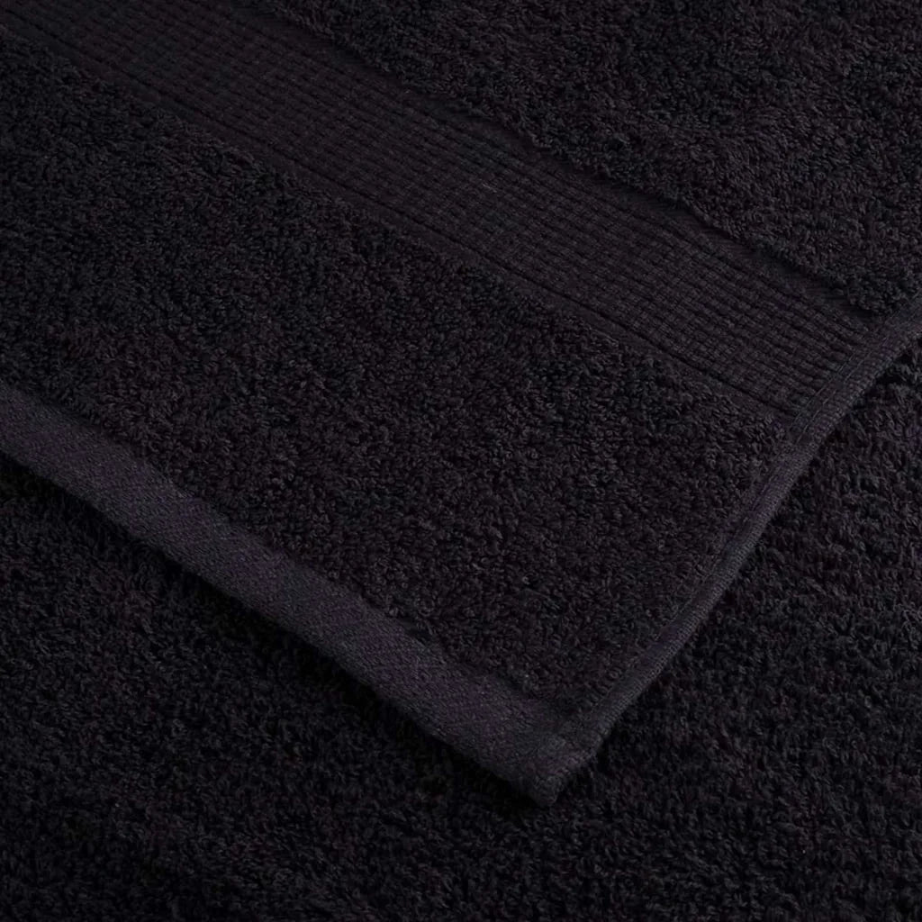 Asciugamano per Ospiti SOLUND 10 pcs Nero 15 x 21 cm 550 gsm 137418