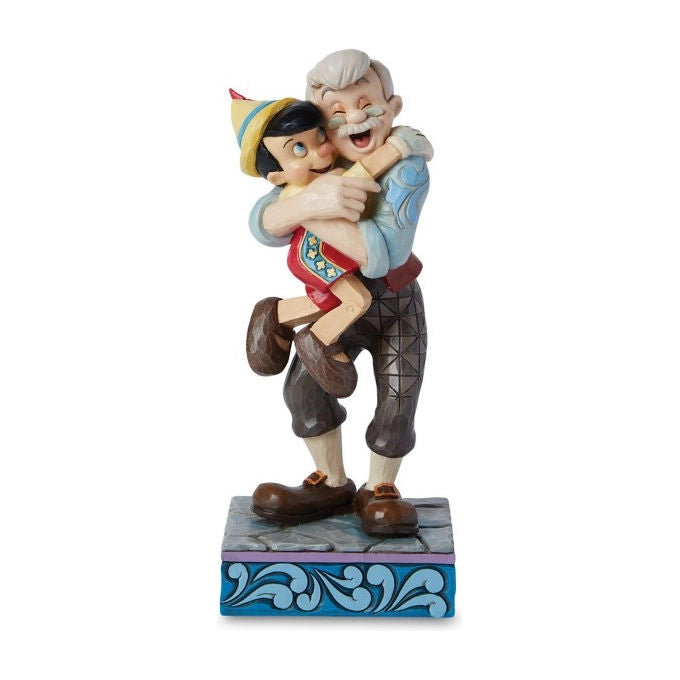 Disney Traditions Geppetto e Pinocchio Statuetta Decorativa in Resina Jim Shore