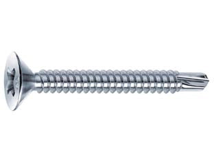 VITI AUTOPERFORANTI TESTA SVASATA PIANA ACCIAIO ZINCATO BIANCO- - ø mm.3,9x19 - 500 pezzi MUSTAD
